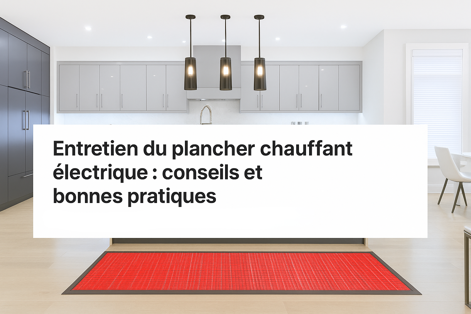 entretien plancher chauffant électrique